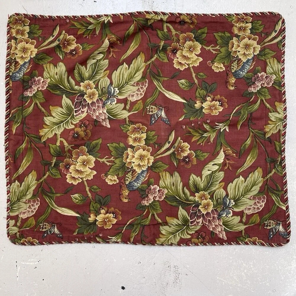 Waverly Garden Room Floral Manor Pillow Sham 25 x 30 In Cottage Farmhouse Set 2